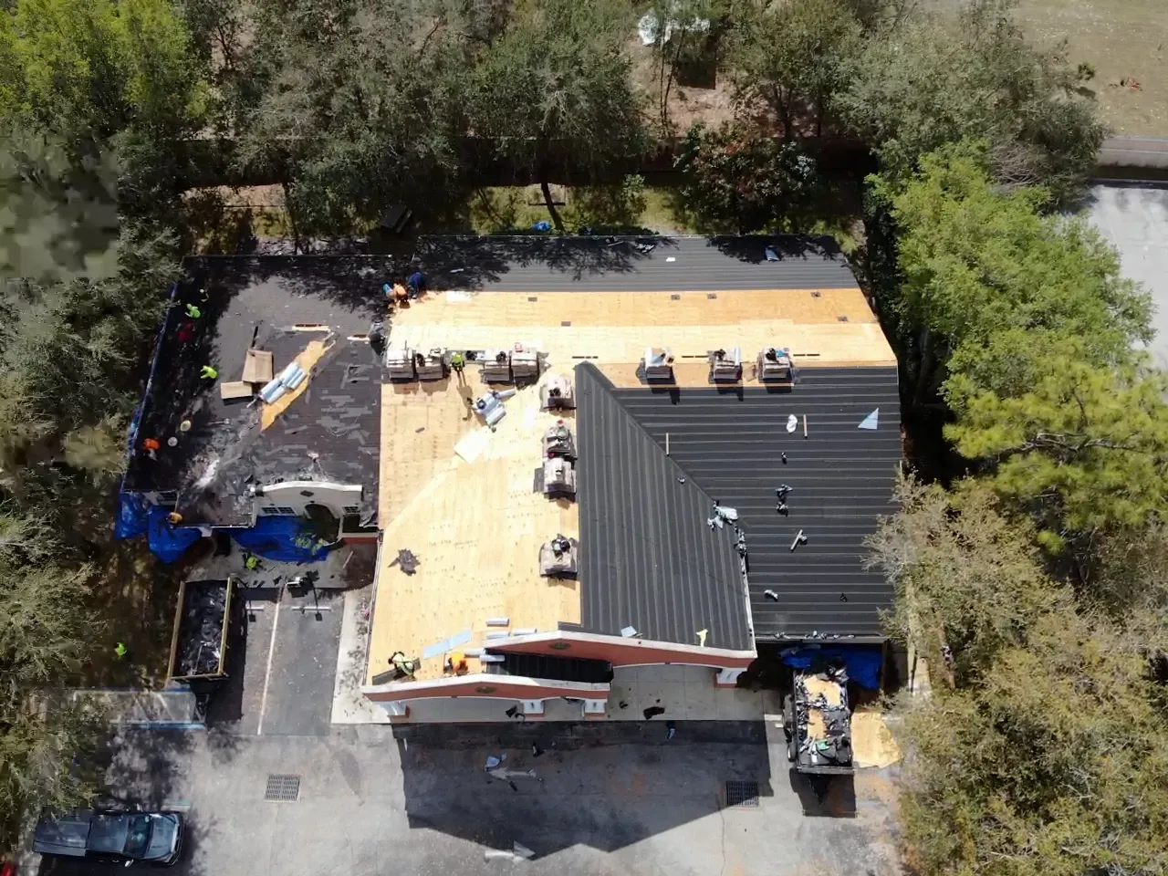 Restaurant’s Aerial View – Orlando, FL – Chip Builders Inc